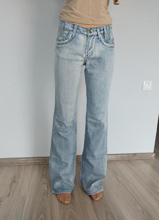 Джинсы, джинси, клёш, кльош, низкая посадка, штаны, хиппи, вышивка, этно, етно2 фото