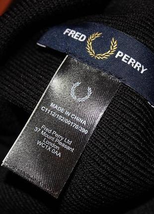 Fred perry arch branded beanie шапка оригніал унісекс чорна8 фото