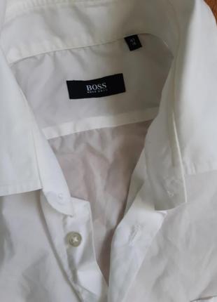 Белая рубашка hugo boss5 фото