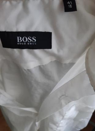 Белая рубашка hugo boss6 фото