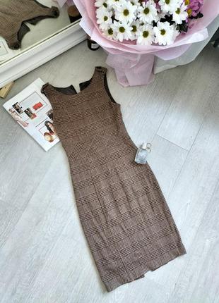 Тёплый сарафан гусиная лапка на подкладке!3 фото