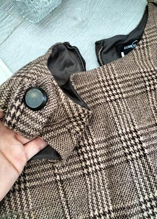 Тёплый сарафан гусиная лапка на подкладке!5 фото