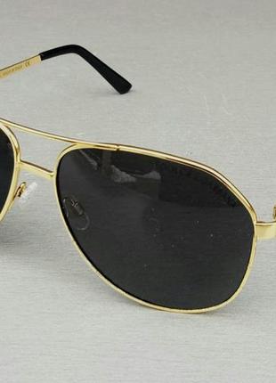 Dolce & gabbana очки капли мужские солнцезащитные черные в золотом металле