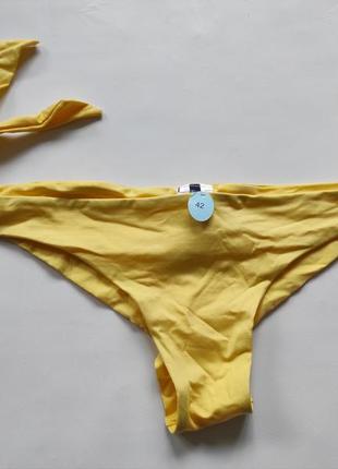 Трусики низ от купальника жёлтые трусики kiabi женские трусы труси плавки жовті однотонні однотонные слипы бразильяны жіночі роздільний