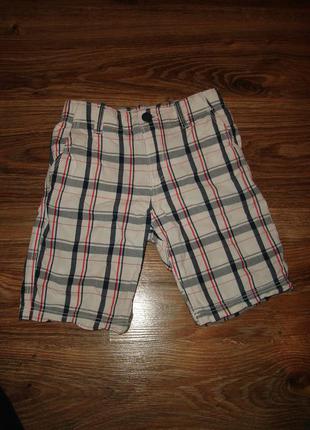 Котонові шорти h&m на 5-6 років, талія регулюється