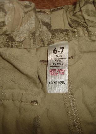 Котоновые шорты на 6-7 лет george3 фото
