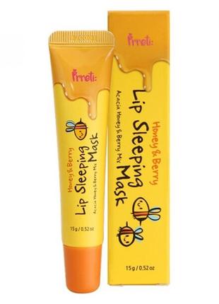 Prreti honey&berry lip sleeping mask ночная маска для губ на основе пчелиного воска