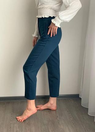 Брюки на очень высокой посадке zara штани зара