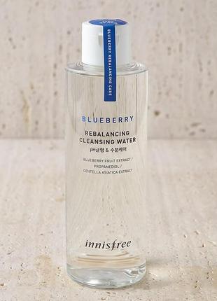 Скидка! очищающая вода innisfree blueberry rebalancing cleansing water 200 мл2 фото