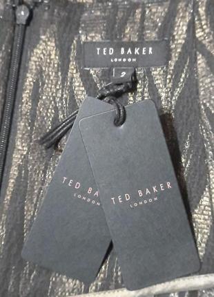 Новая шикарная .брендовая юбка  р.2 от ted baker с блестящей нитью оригинал4 фото