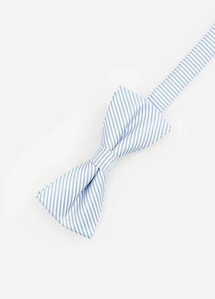 Новий галстук - краватка метелик з текстурованою тканини для модних стиляг смужка reserved1 фото