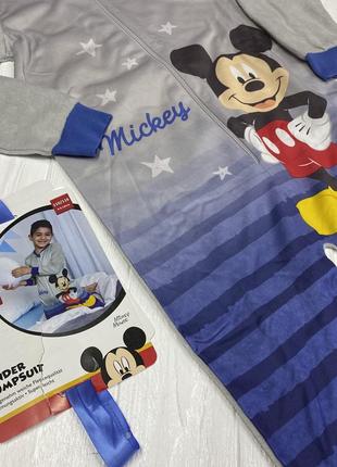 Флюсовать піжама, ромпер флісовий чоловічок на хлопчика 110-116 см