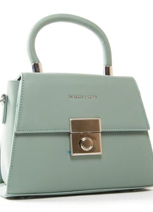 Женская стильная сумка с короткой ручкой и плечевым ремешком1 фото