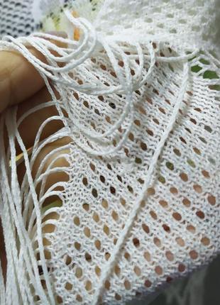 Шаль платок с бахромой