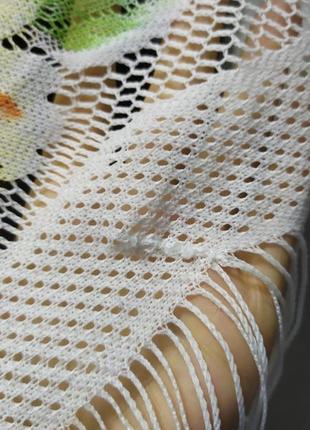 Шаль платок с бахромой