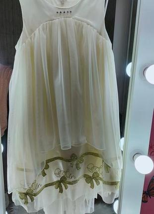 Нарядное краивое крктое платье накидка набор болеро кофта на девочку4 фото