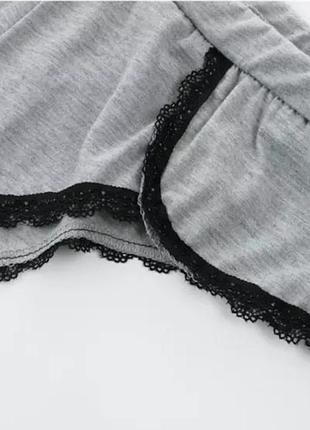Бавовняна піжама з мереживом8 фото