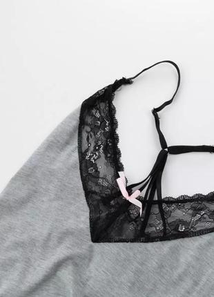 Бавовняна піжама з мереживом5 фото