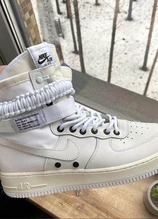 Nike air force special field white high, белые кроссовки найк форс весна-осень, кросівки найк білі