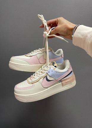 Nike air force shadow “pink glaze” женские кроссовки найк аир форс
