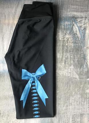 Спортивные лосины bona fide "baby blue"2 фото