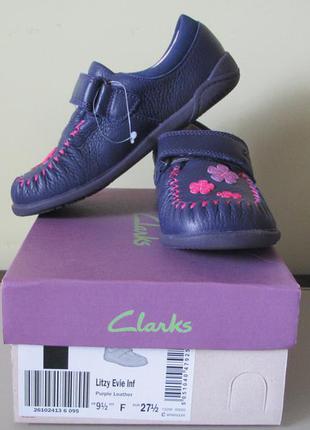 Английские кожаные мокасины clarks,р.27,53 фото