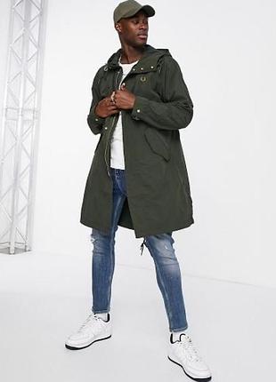 Чоловіча парку pull&bear куртка пальто хакі