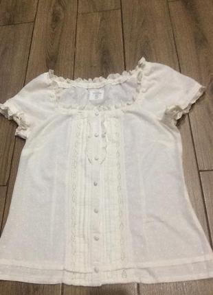 Натуральная рубашка блуза 3