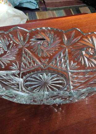 Ваза кришталева тура богемія
