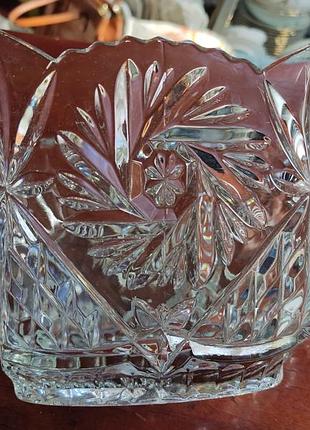 Ваза кришталева тура богемія