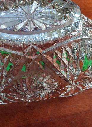 Ваза кришталева тура богемія