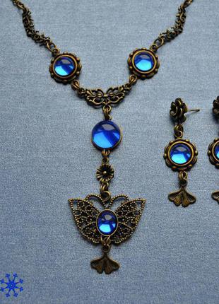 Кольє ручна робота ювелірне скло