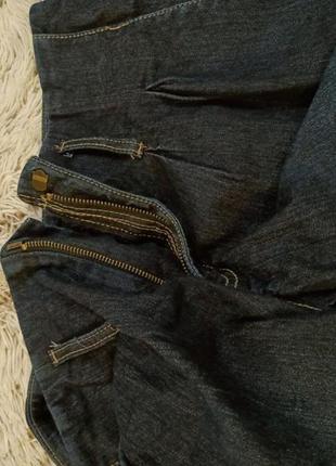 Укороченные джинсы "галифе" с поясом7 фото