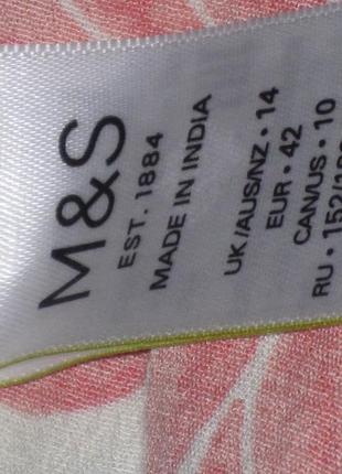 Віскозне плаття на запах marks&spencer р-р14 квіти4 фото