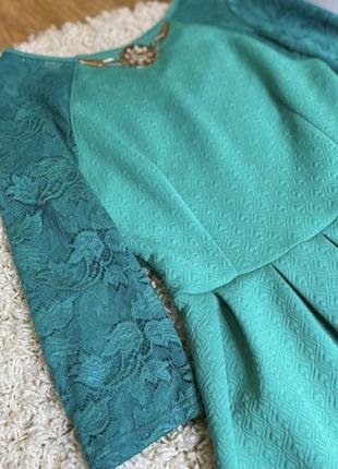 Сукня з декорованими рукавами2 фото