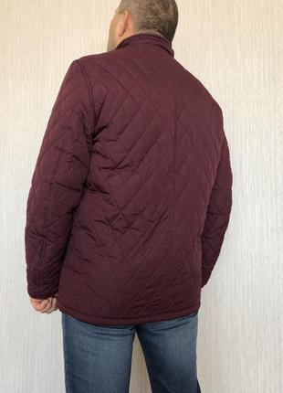 Стеганная куртка пиджак жакет мужская марсала l5 фото