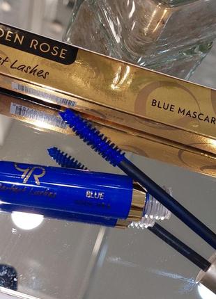 Туш для вій golden rose синя perfect lashes blue голден роуз