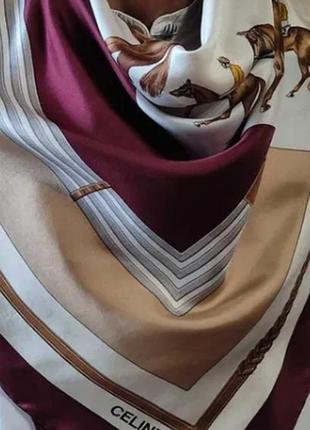 Шикарний шовковий хустку celine paris, оригінал.