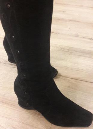 Сапожки замшевые демисезоные