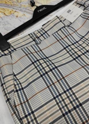 Штани штани нові модні завужені в клітку f&f uk 12/40/m3 фото