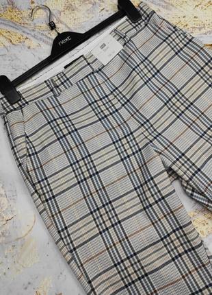 Штани штани нові модні завужені в клітку f&f uk 12/40/m6 фото
