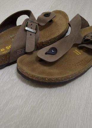 Кожаные босоножки still blu blu made in italy -birkenstock размер 43-28 см4 фото