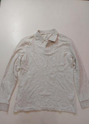 Фирменная тенниска поло с длинным рукавом m