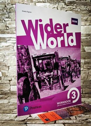 Книга "wider world 3 workbook with online homework" pearson англійська для підлітків шейла диген