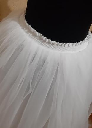 Фатиновая юбка шлейф на запах7 фото