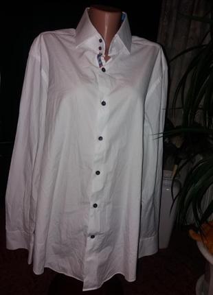 Новая качественная белоснежная рубашка р.xl