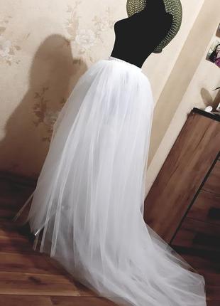 Шикарная юбка-шлейф с ассиметрией2 фото