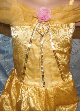Карнавальное платье белль на 5-6 лет5 фото