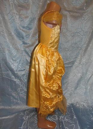 Карнавальное платье белль на 5-6 лет6 фото