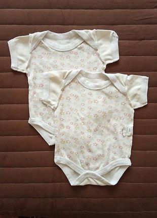 Боди унисекс на короткий рукав 62 см украина бодик футболка коттон хлопок 2-3-4 мес мальчик девочка